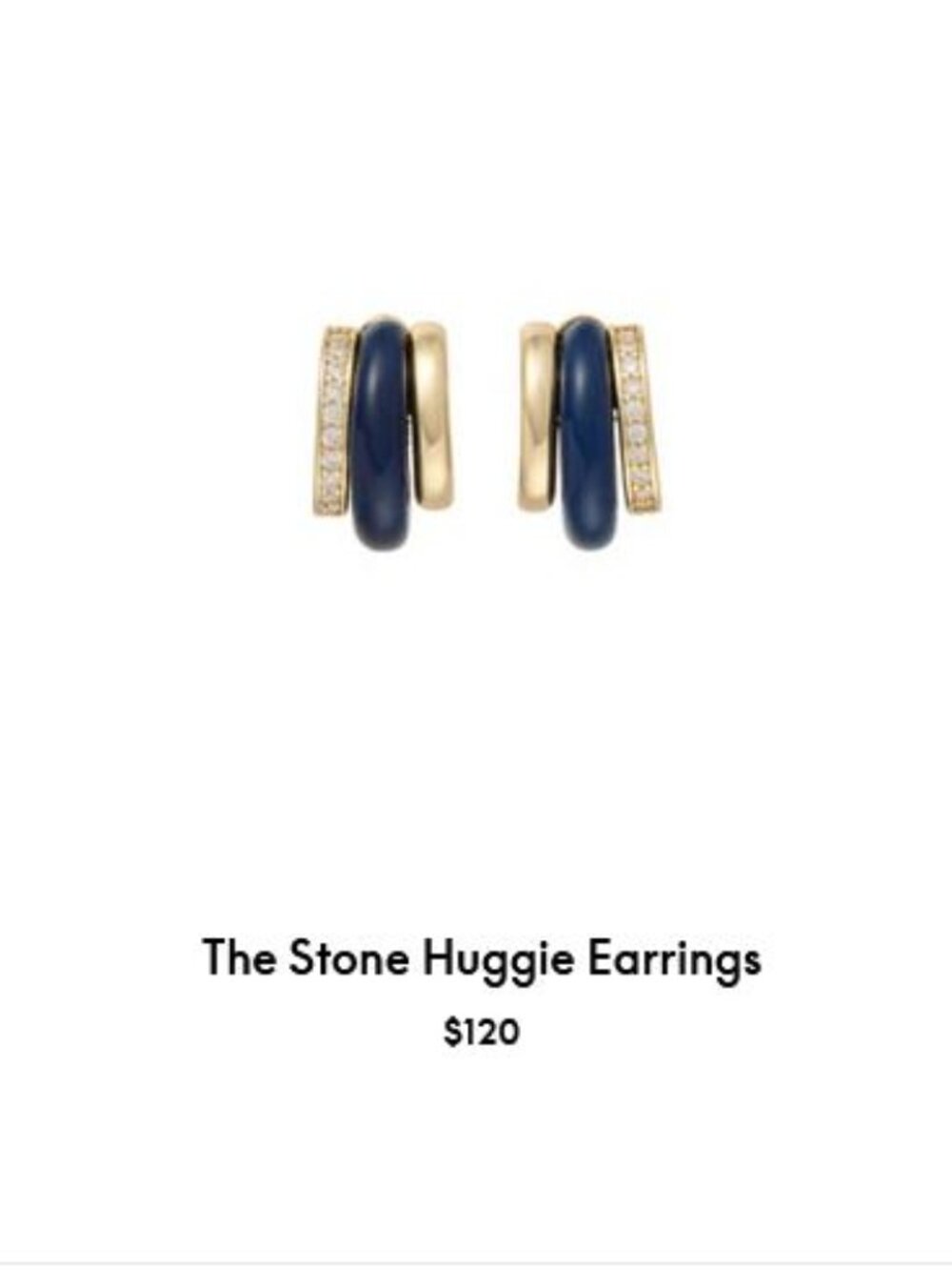 ROXANNE ASSOULIN  The Stone Huggie Earrings firm price